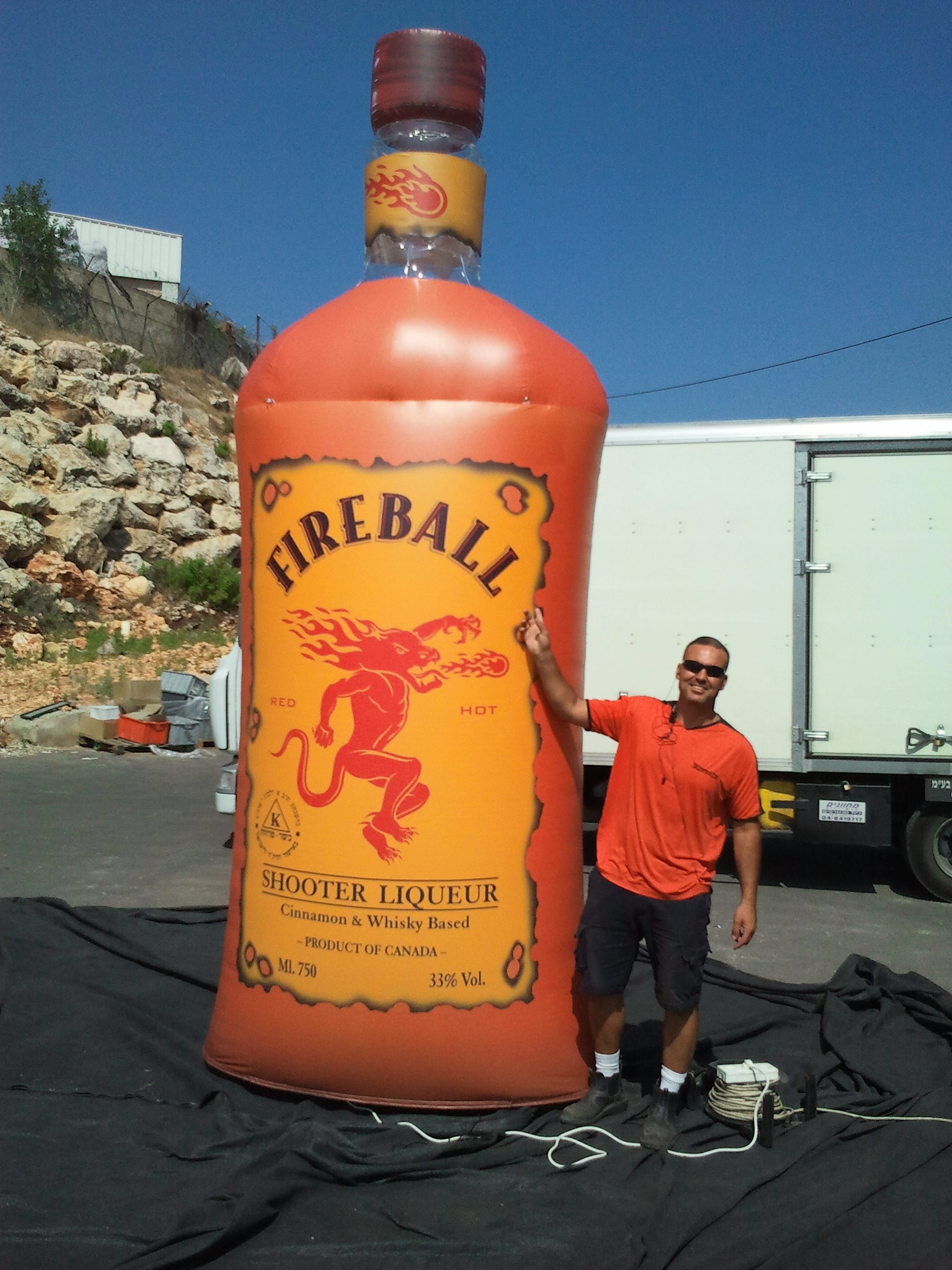 Fireball Liqueur Bottle | מימד נוסף